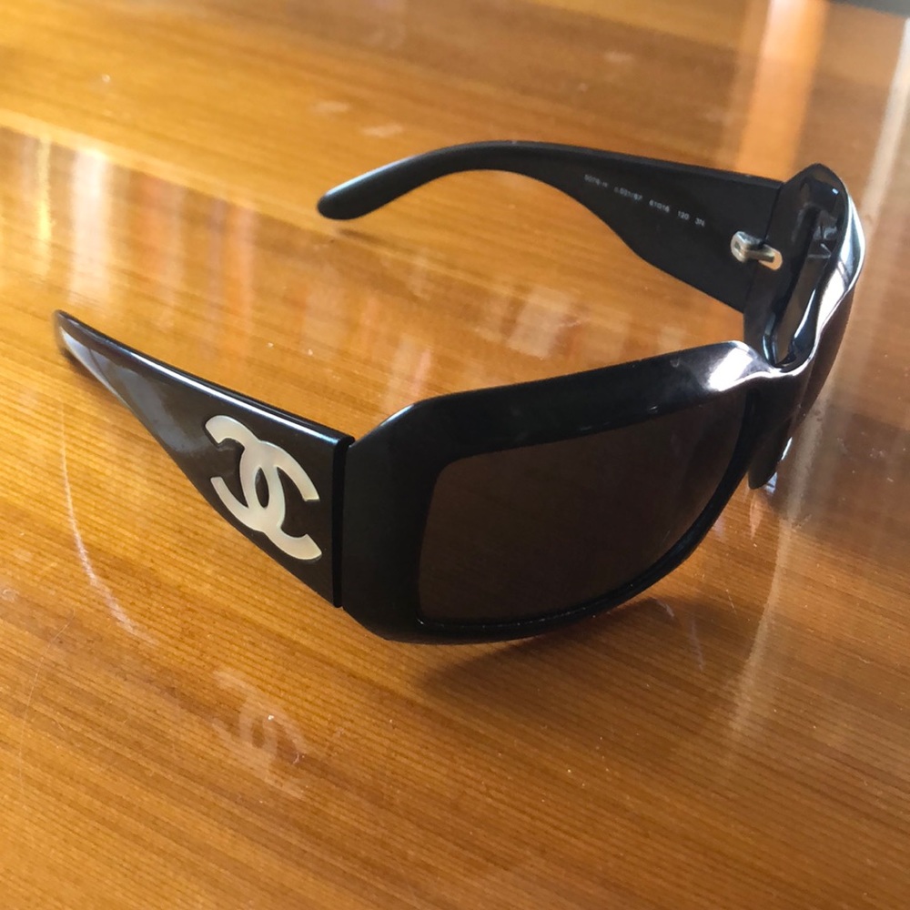 Chanel Sunglasses with Mother of Pearl Detail